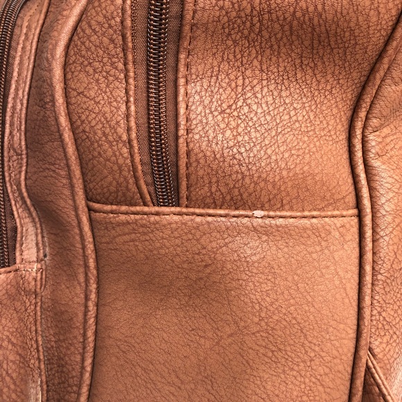 Fashion Backpack | Detailed Camel Vegan Leather - Picture 14 of 16